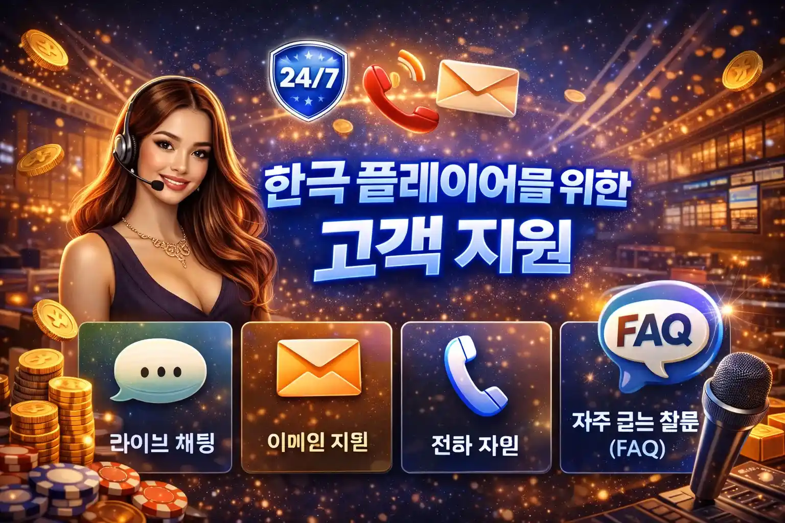한국 플레이어를 위한 고객 지원